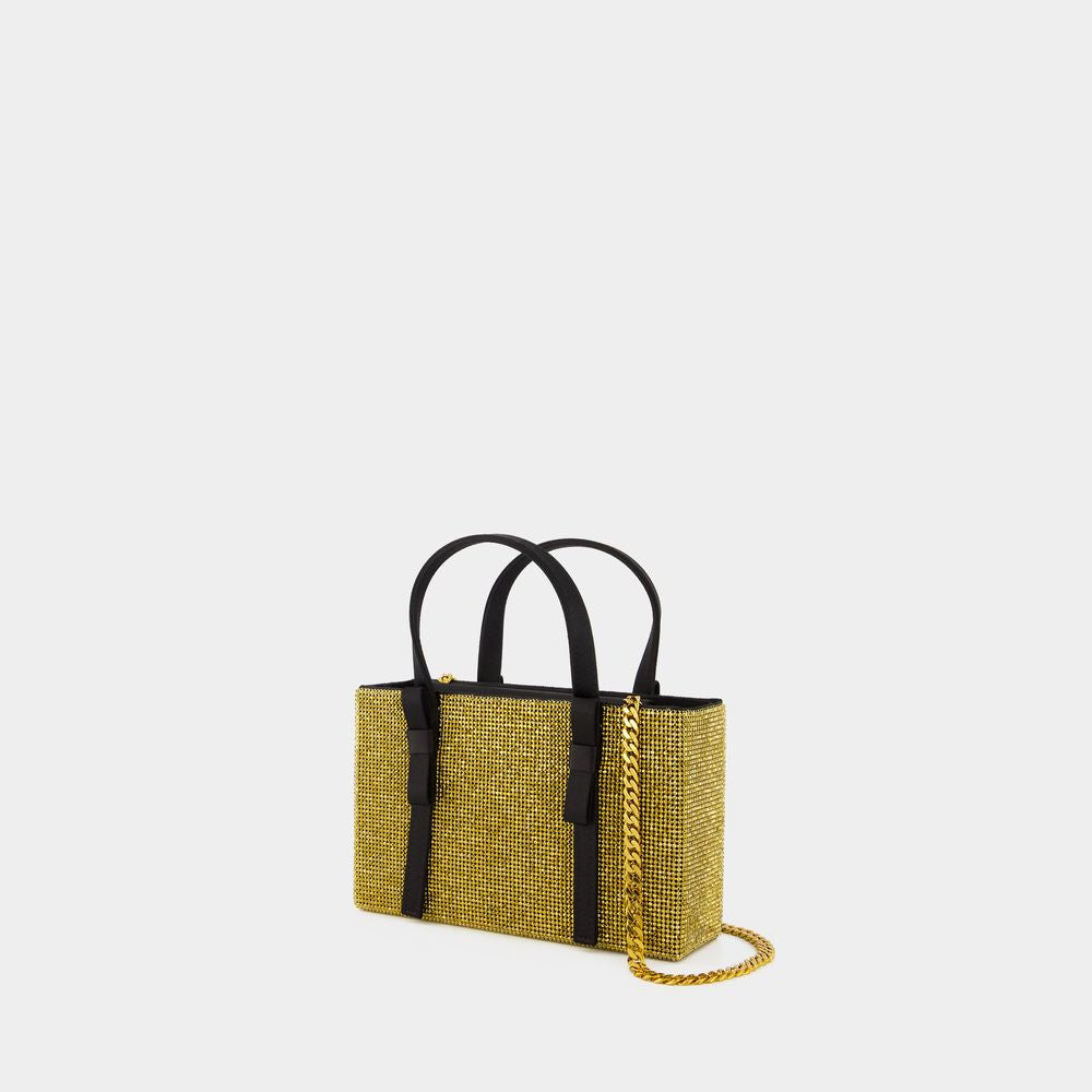 KARA Bow Midi Shopper Handbag