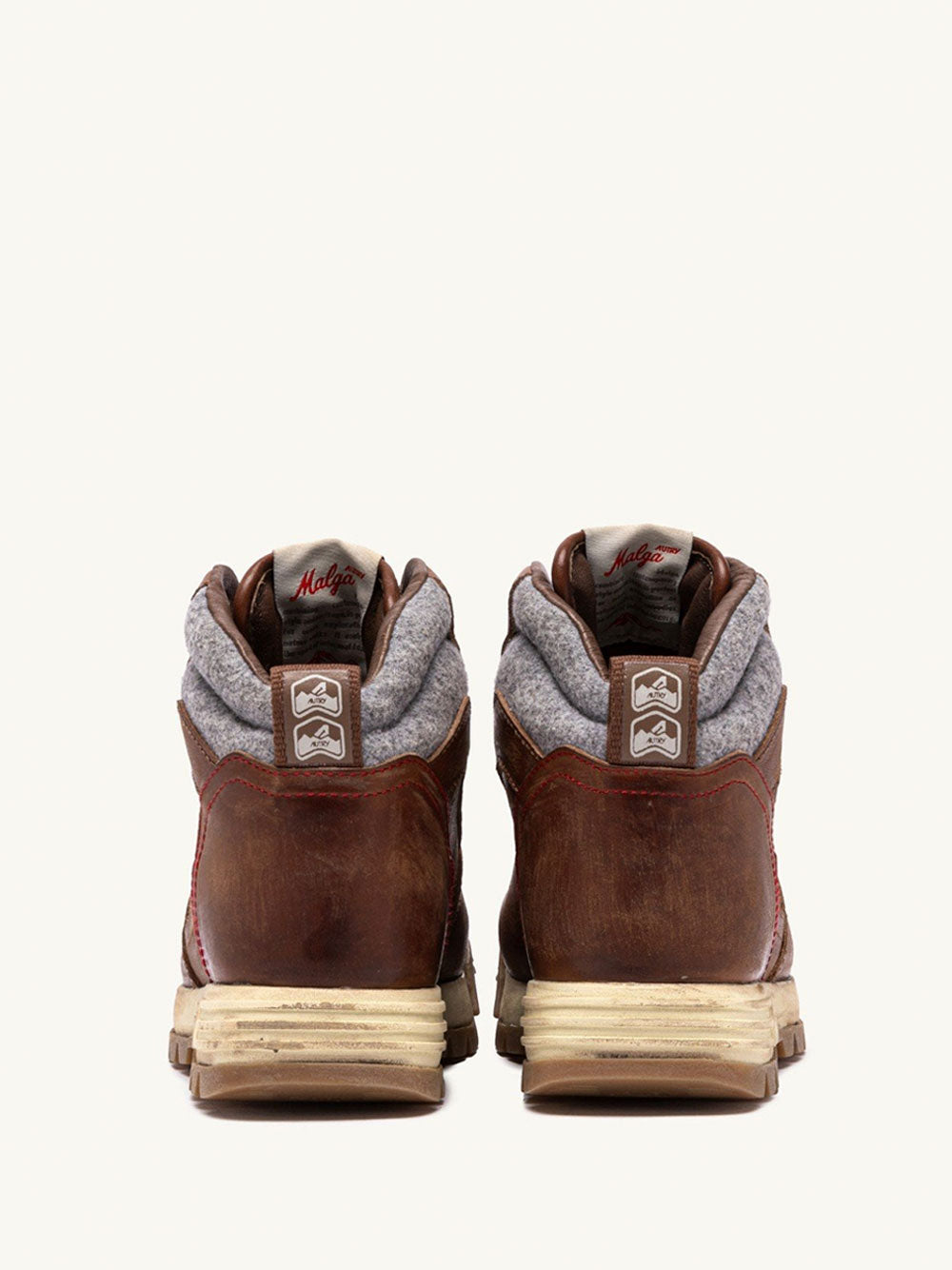 AUTRY Women’s Hiking Boots in Natural Leather and Fabric