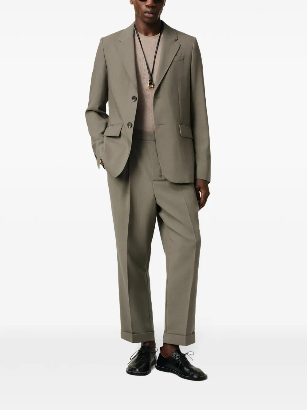 AMI PARIS Two-Button Virgin Wool Jacket - Size 48