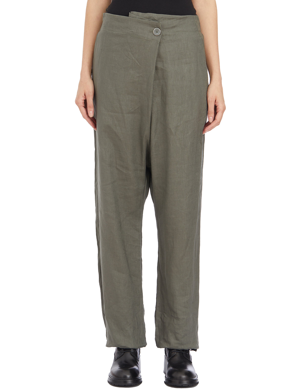 STUDIO B3 Linen Trousers for Women - Size S