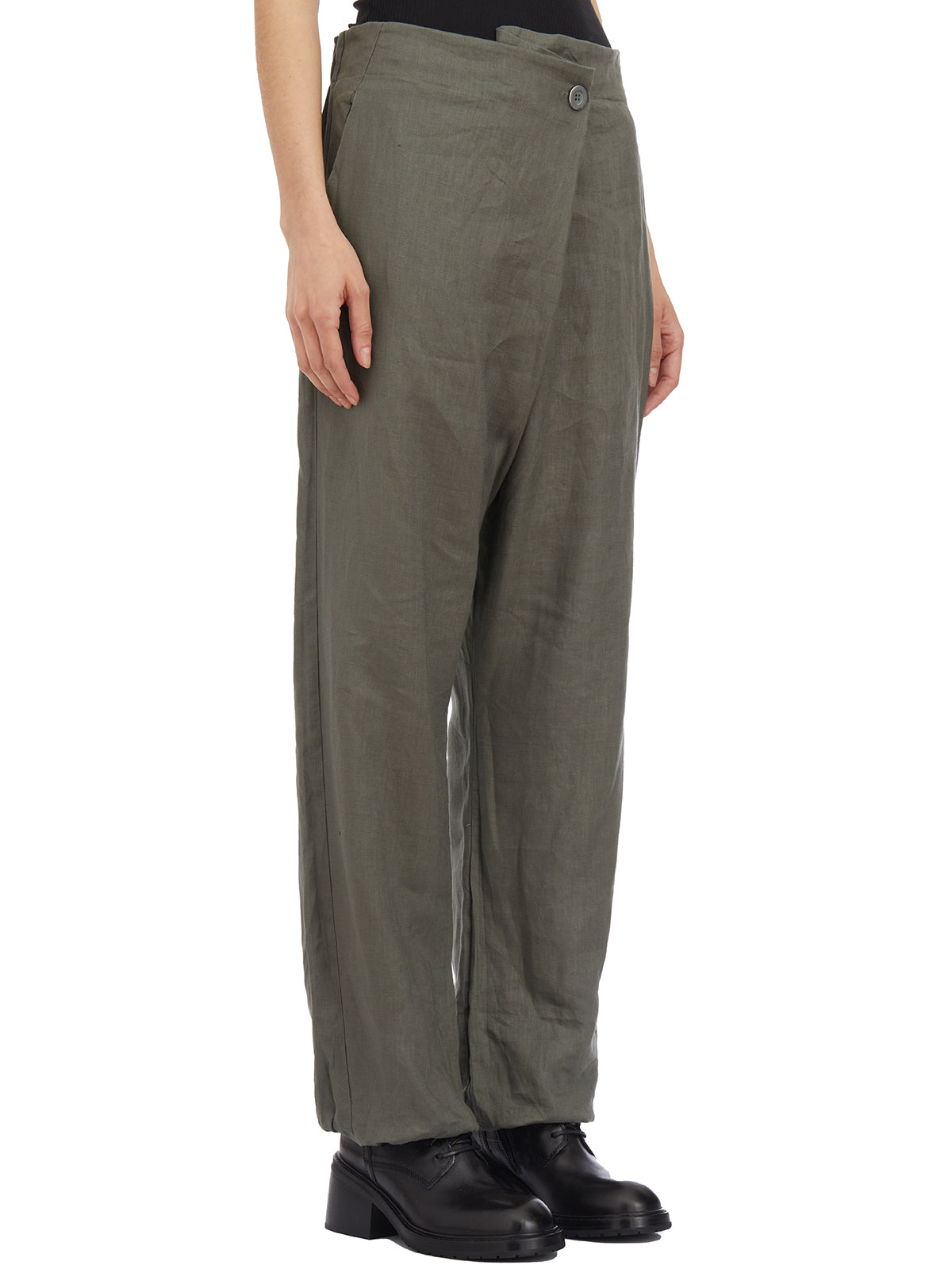 STUDIO B3 Linen Trousers for Women - Size S