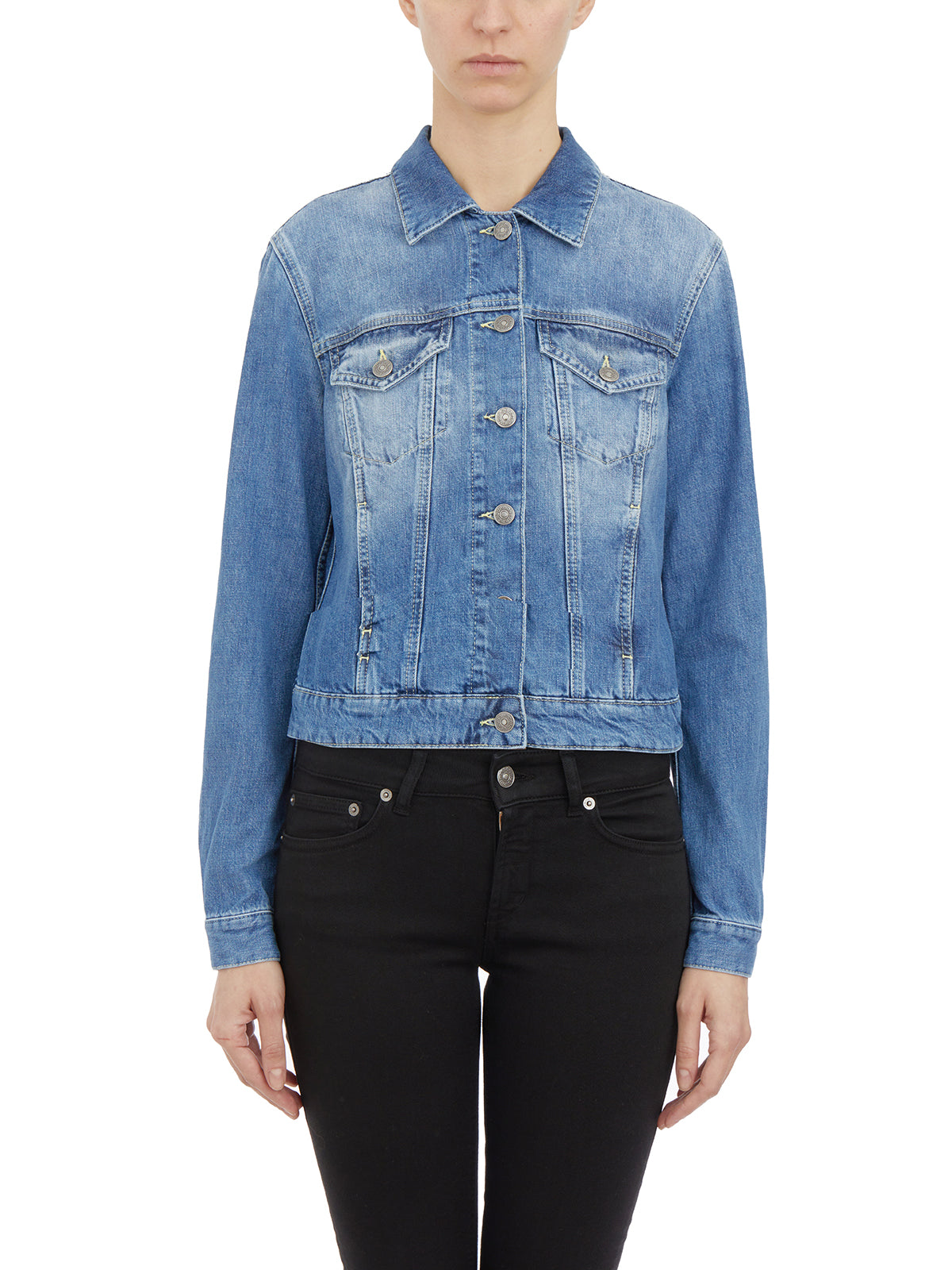 DONDUP Women's Mini Denim Jacket (Size S)