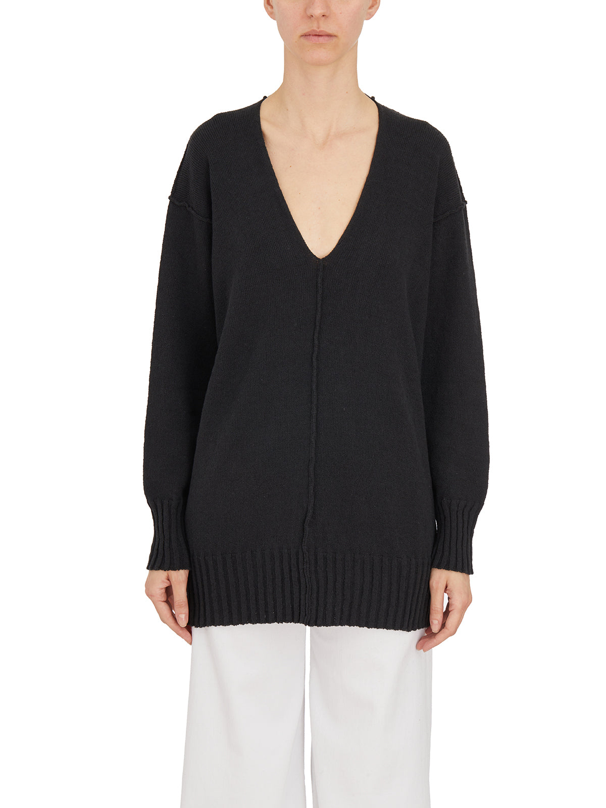 ISABEL BENENATO V Neck Sweater (Size 40)