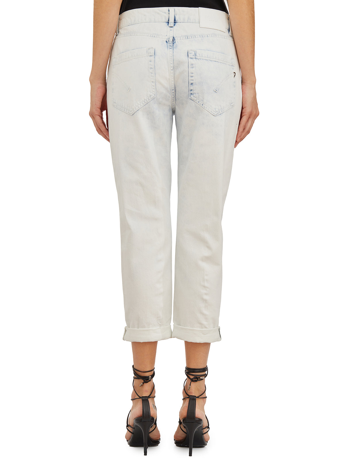 DONDUP Cropped Jeans with Jewel Buttons - Size 26