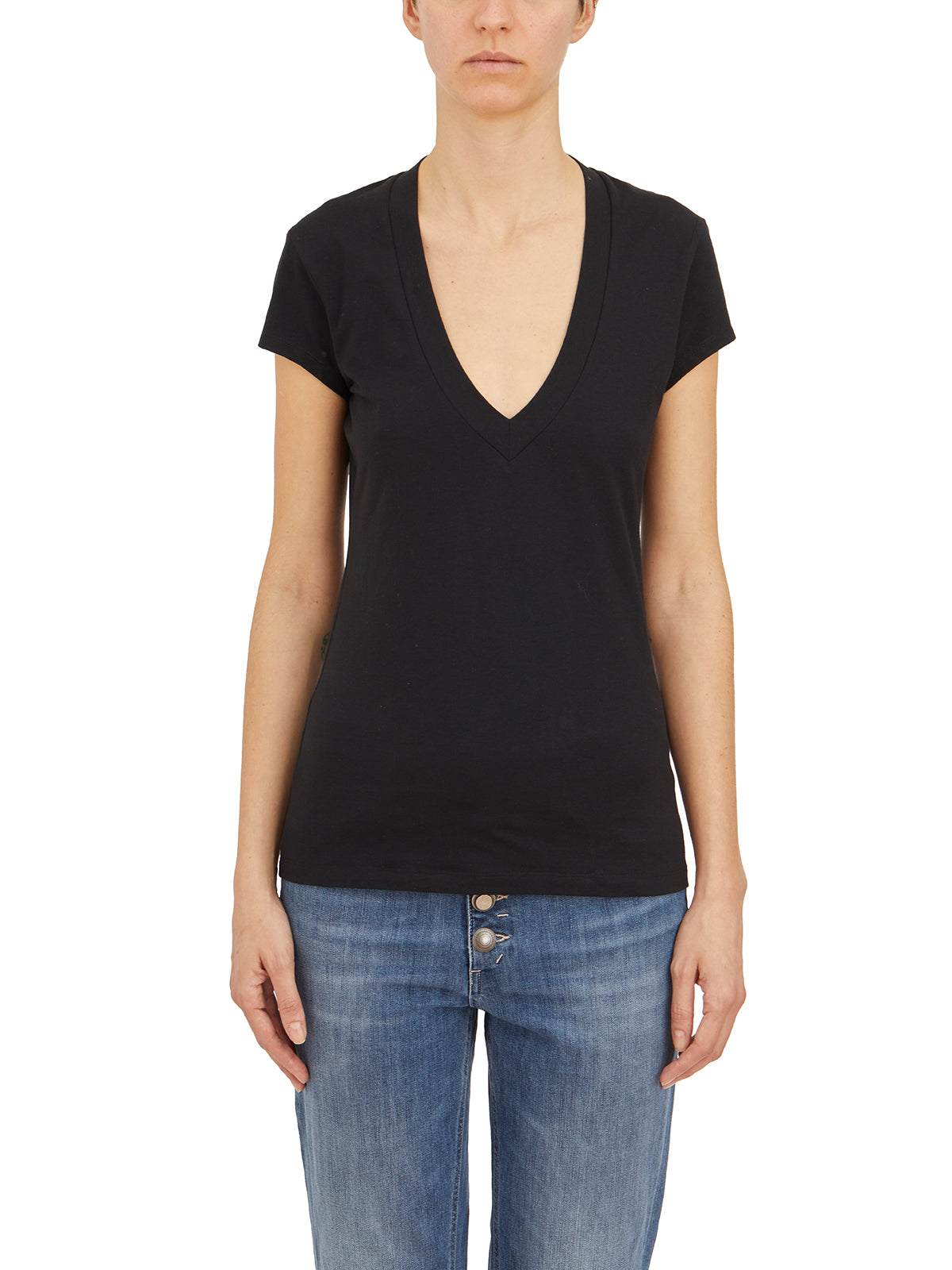 DONDUP V Neck T-Shirt - Size S