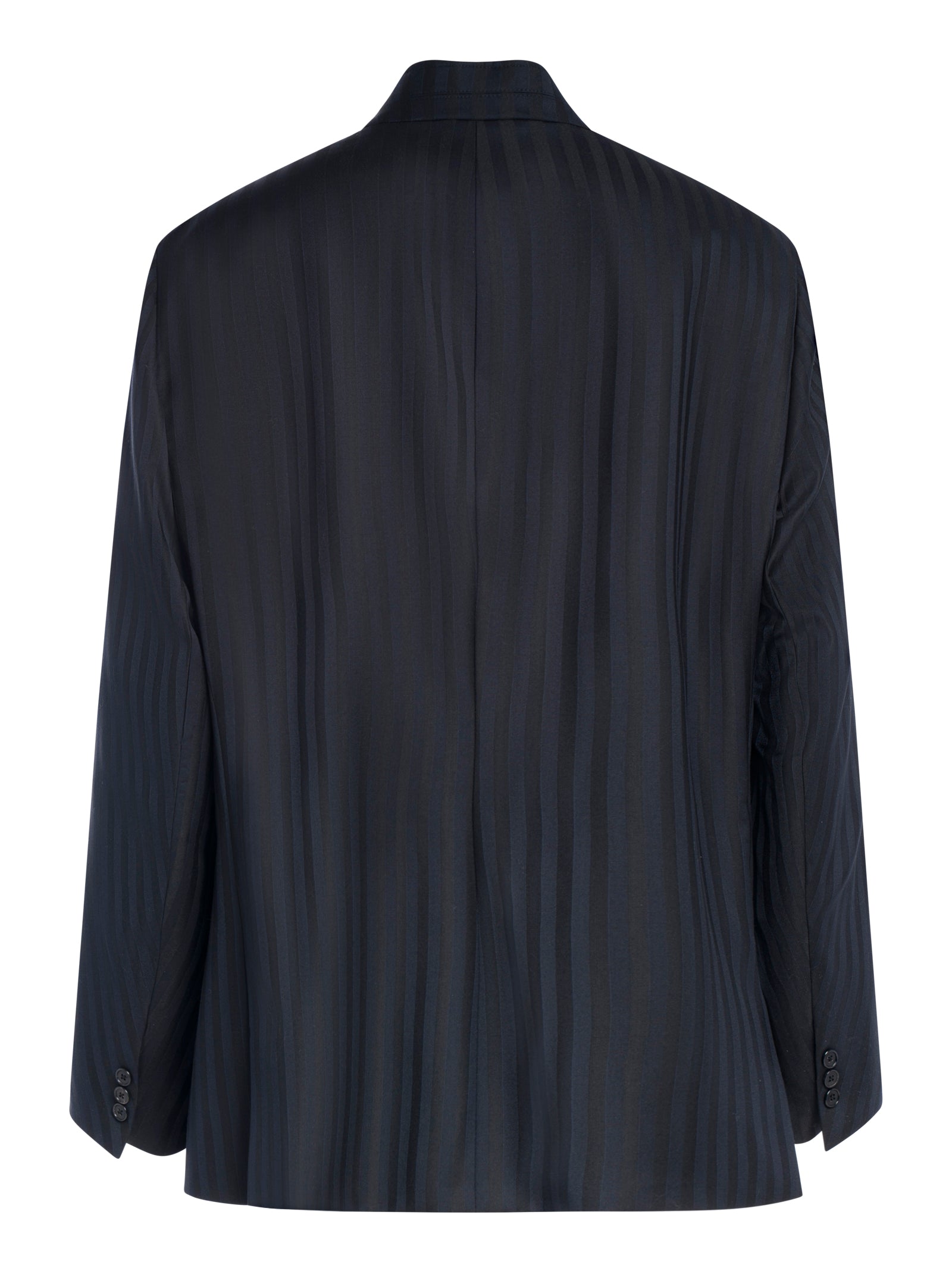 HED MAYNER Men's Single-Breasted Blazer with Striking Stripes