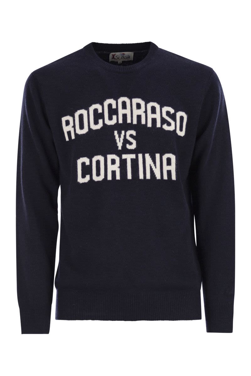 MC2 SAINT BARTH Elegant Crew Neck Sweater with Embroidered Details