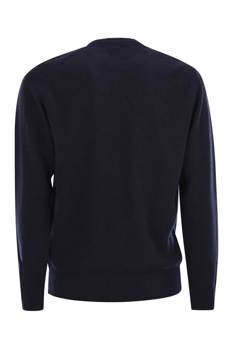 MC2 SAINT BARTH Elegant Crew Neck Sweater with Embroidered Details