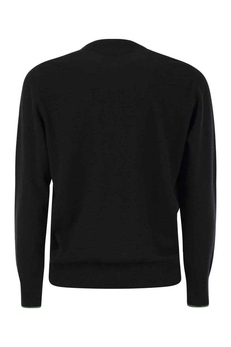 MC2 SAINT BARTH Dynamic Cashmere and Wool Blend Sweater - Regular Fit