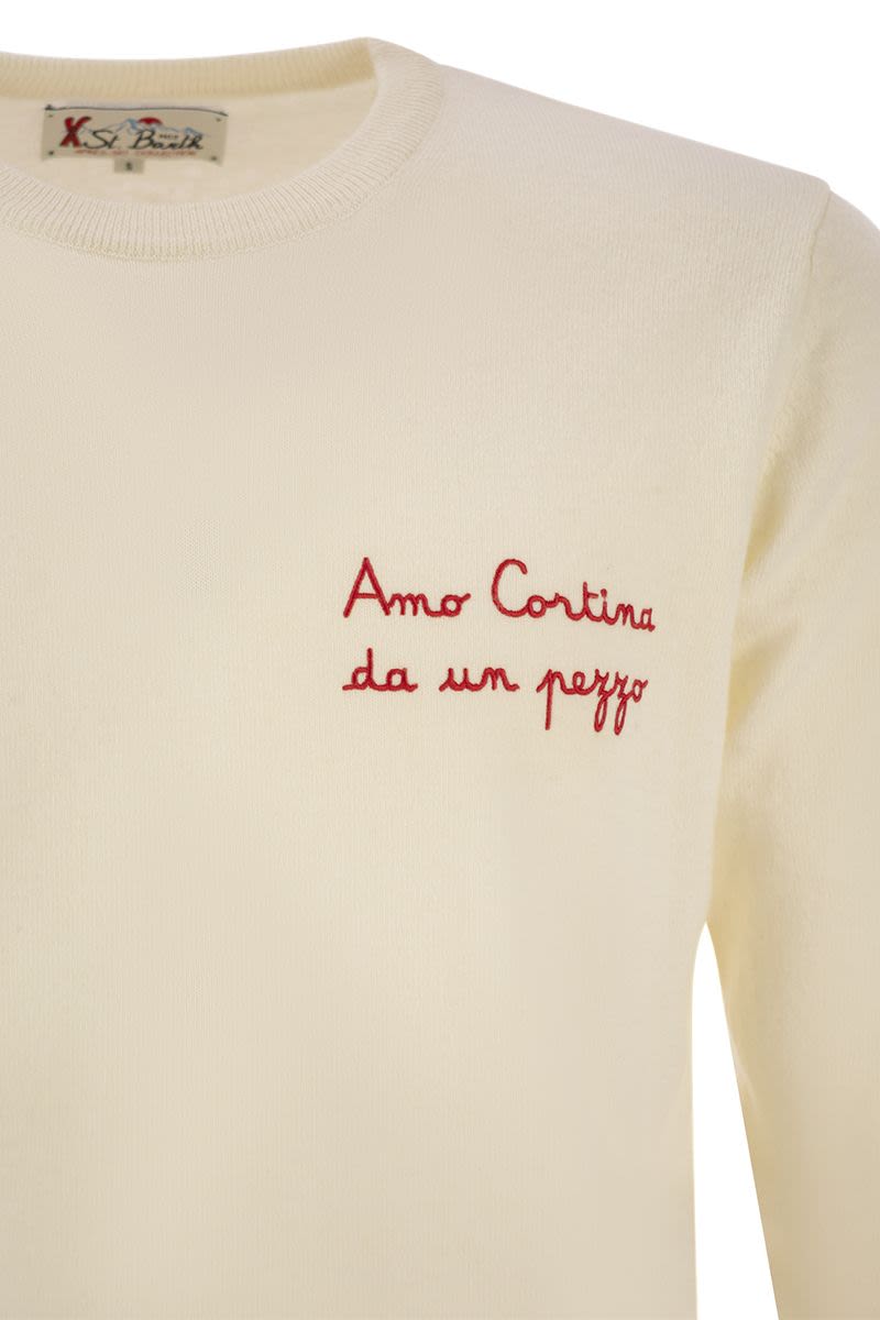 MC2 SAINT BARTH Dynamic Wool and Cashmere Blend Sweater