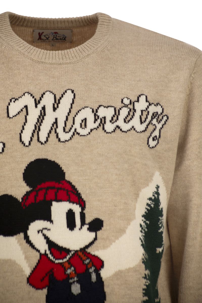 MC2 SAINT BARTH Men's Crew Neck Sweater with Front Embroidery