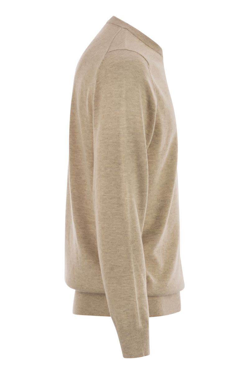 MC2 SAINT BARTH Men's Crew Neck Jumper with Embroidered Detail