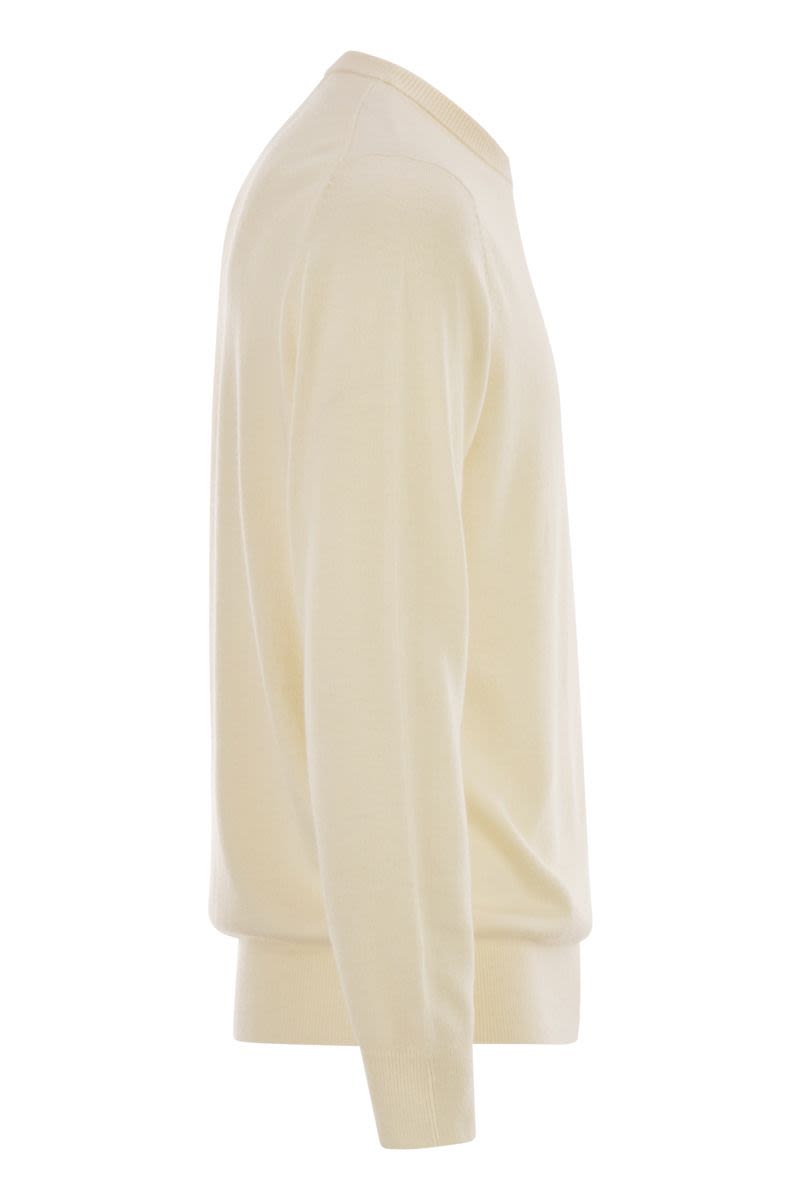 MC2 SAINT BARTH Men's Crew Neck Jumper with Embroidered Chest