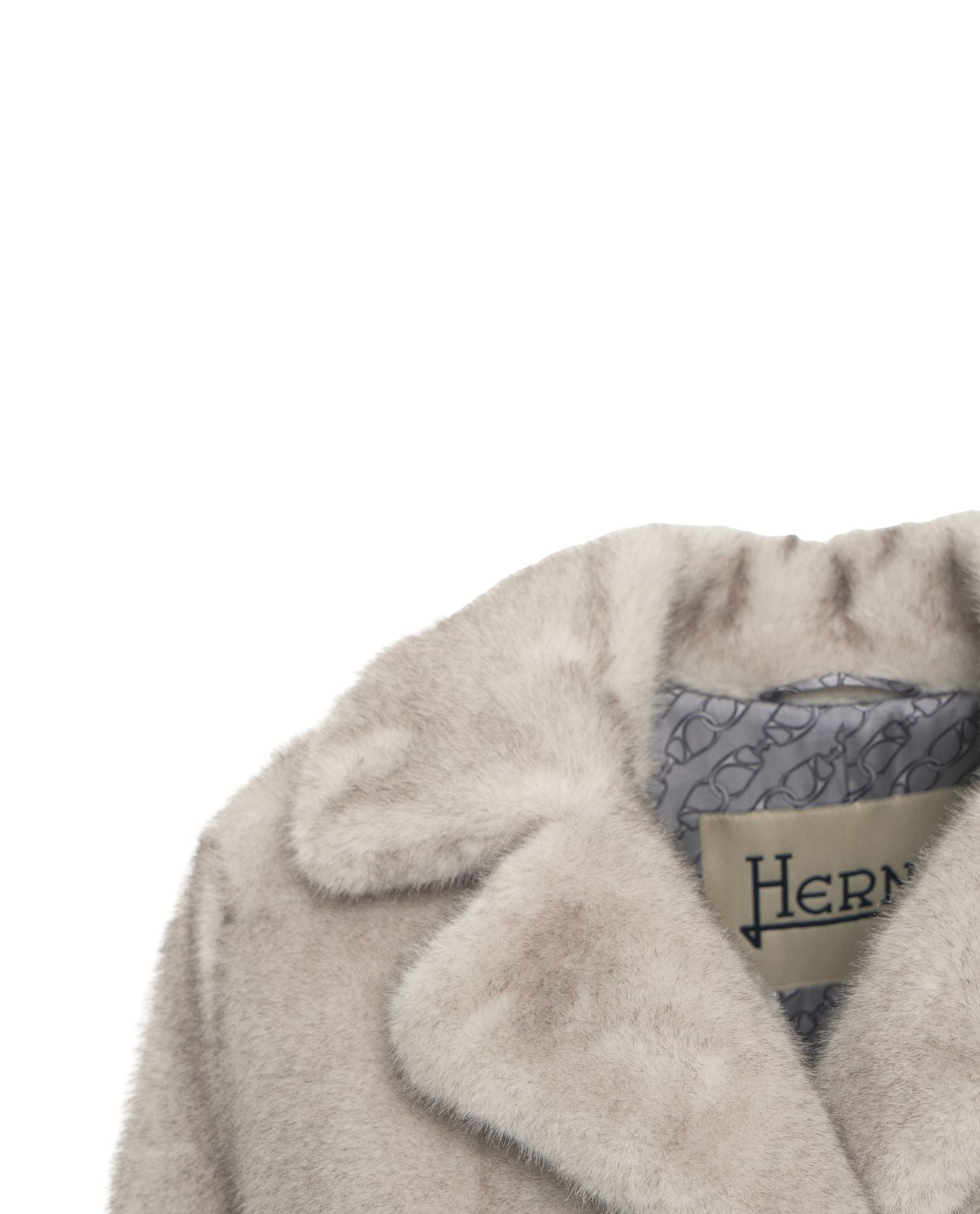 HERNO Luxurious Long Faux Fur Jacket for Women