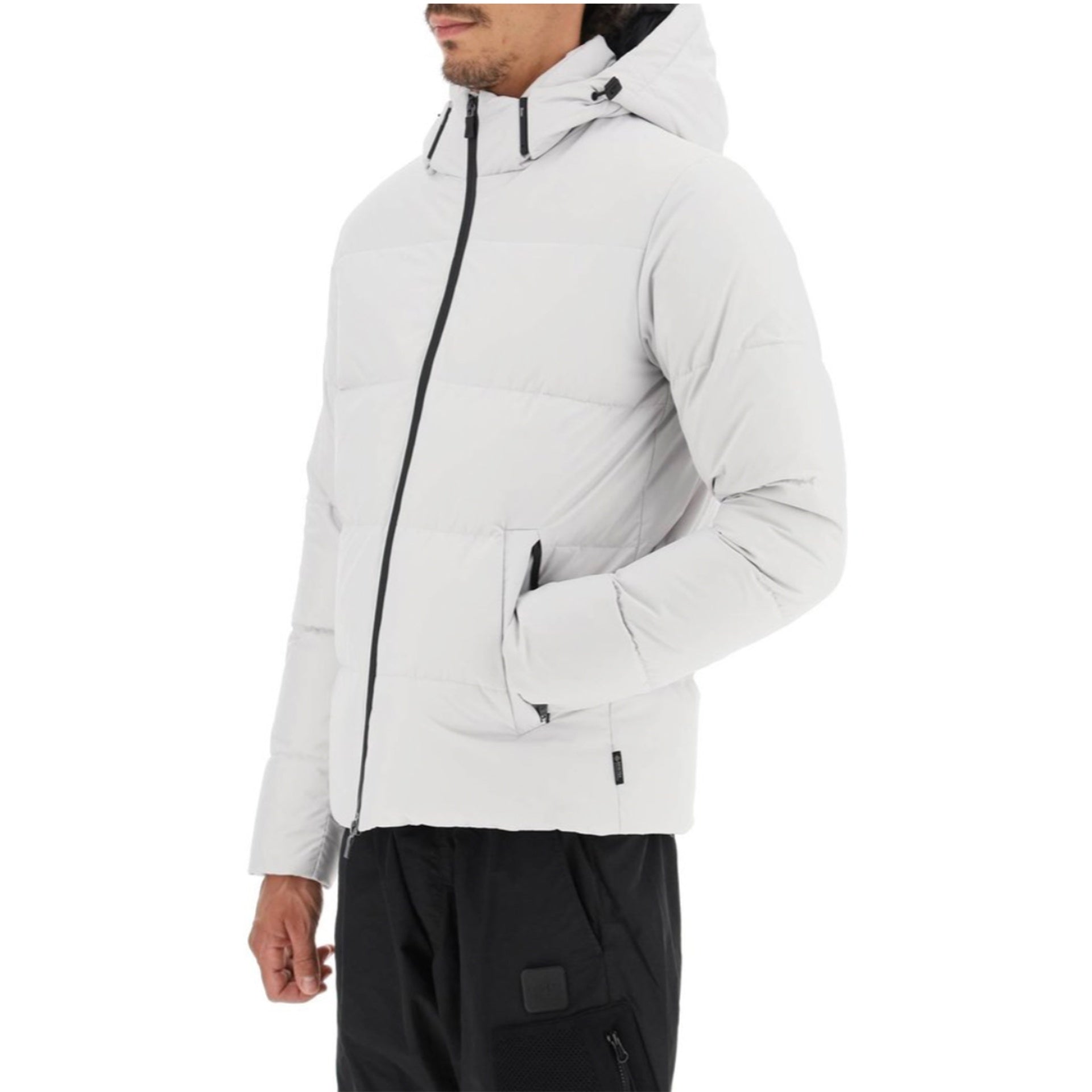 HERNO Men's Puffer Down Jacket with Detachable Hood