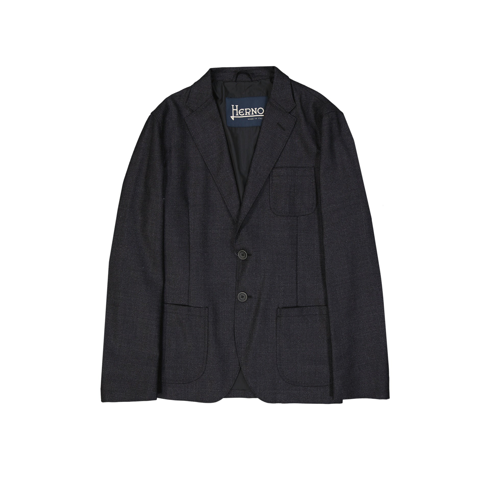 HERNO Classic Fit Wool Blazer Jacket