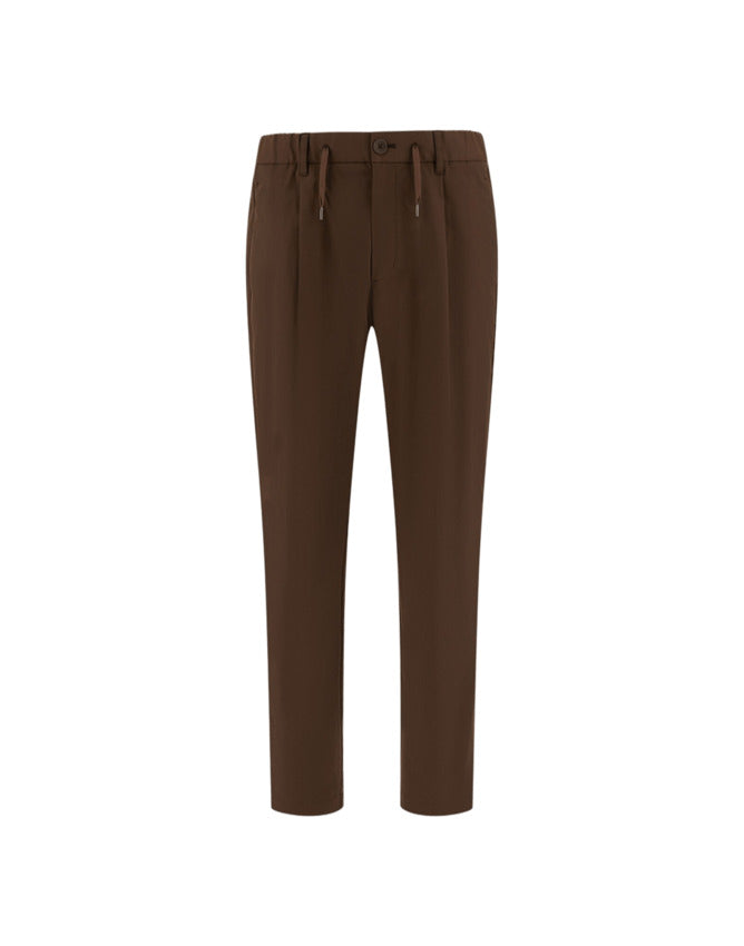 HERNO Comfort Fit Trousers with Elastic Waistband