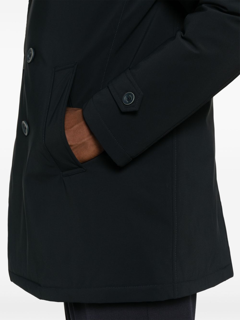HERNO Double-Breasted Peacoat for Men - Fall Winter 25/26