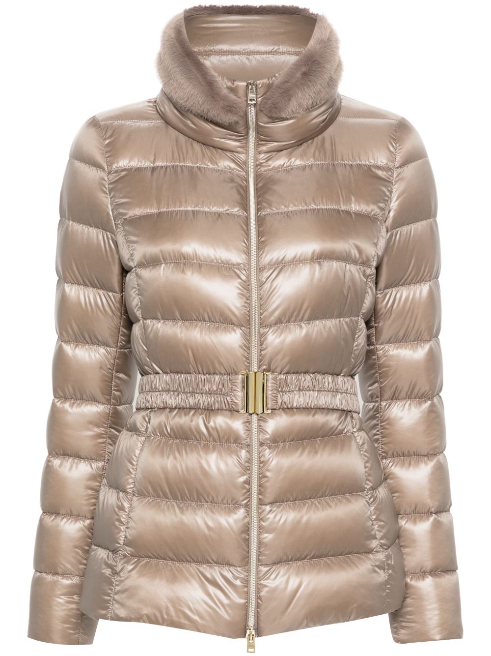 HERNO Lightweight Women’s Puffer Jacket with Slim Fit and High Collar
