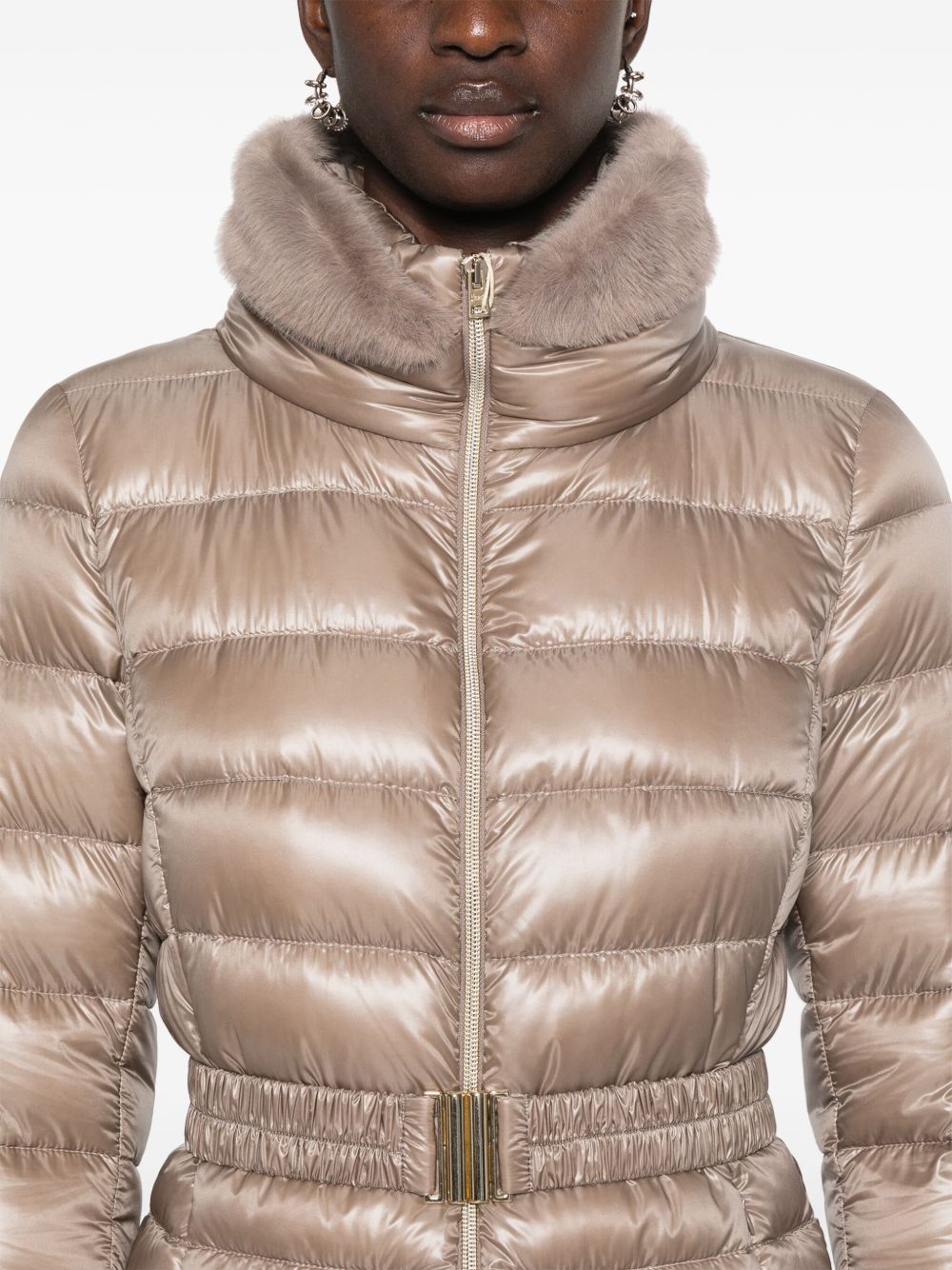HERNO Lightweight Women’s Puffer Jacket with Slim Fit and High Collar