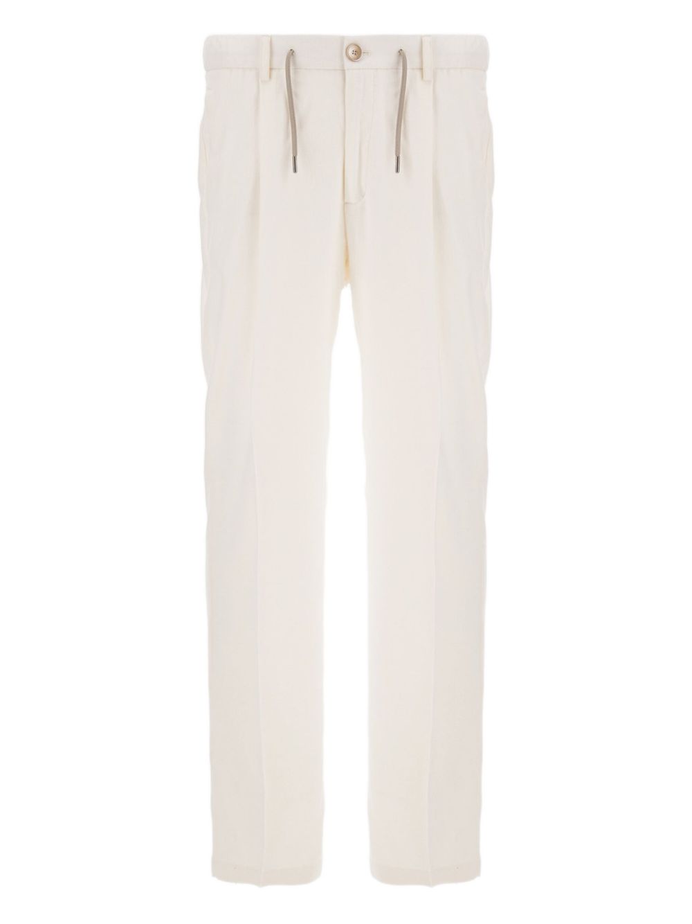 HERNO Luxury Cashmere Silk Trousers with One-Pleat Design