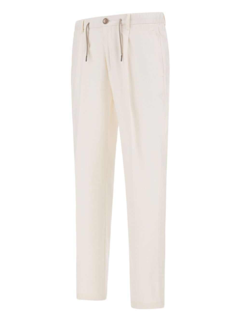HERNO Luxury Cashmere Silk Trousers with One-Pleat Design