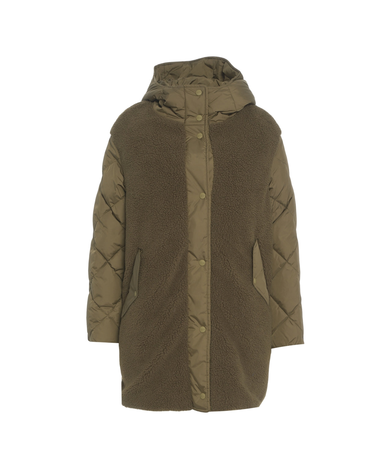 HERNO Luxurious Puffer Jacket with Faux Fur Insert