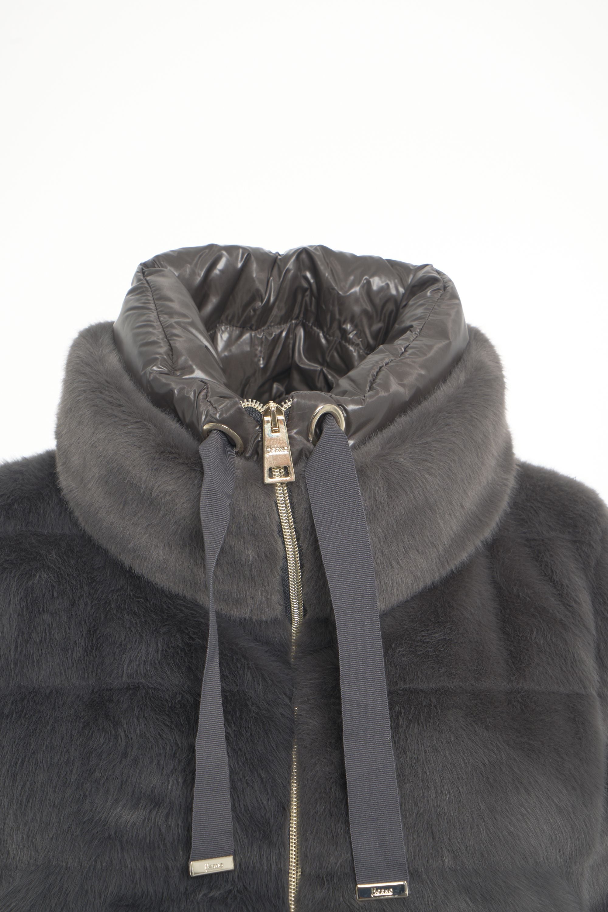 HERNO Elegant Faux Fur Puffer Jacket for Women