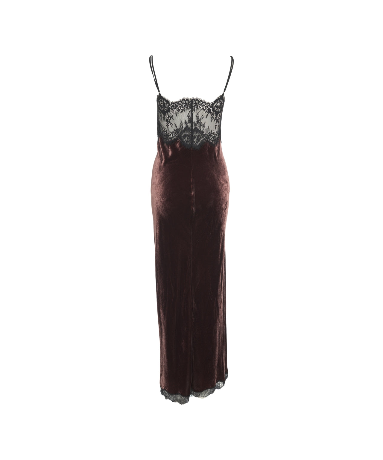 HERSKIND Chic Velvet Maxi Dress with Lace Detailing for Women