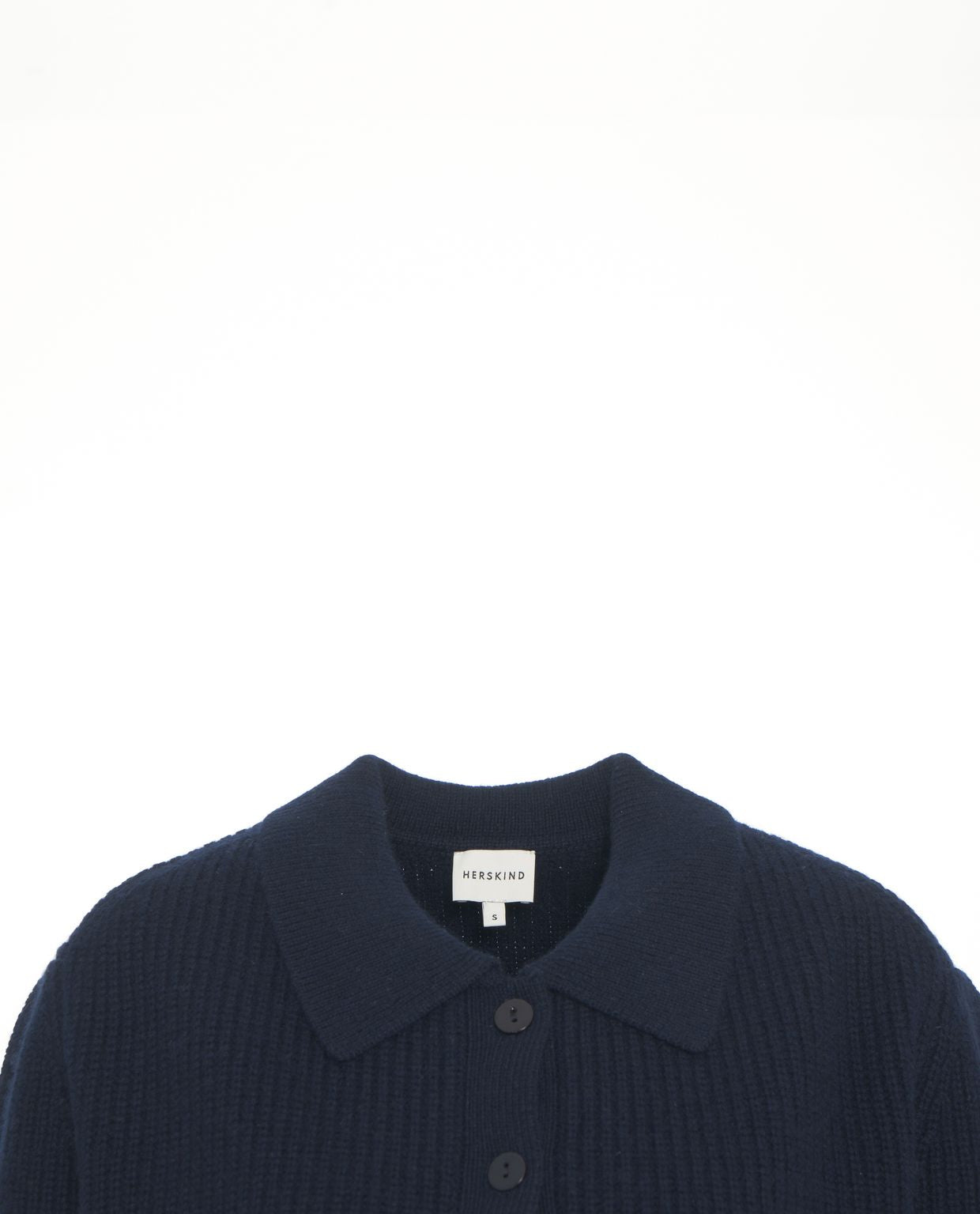 HERSKIND Classic Collar Short Sleeve Cardigan