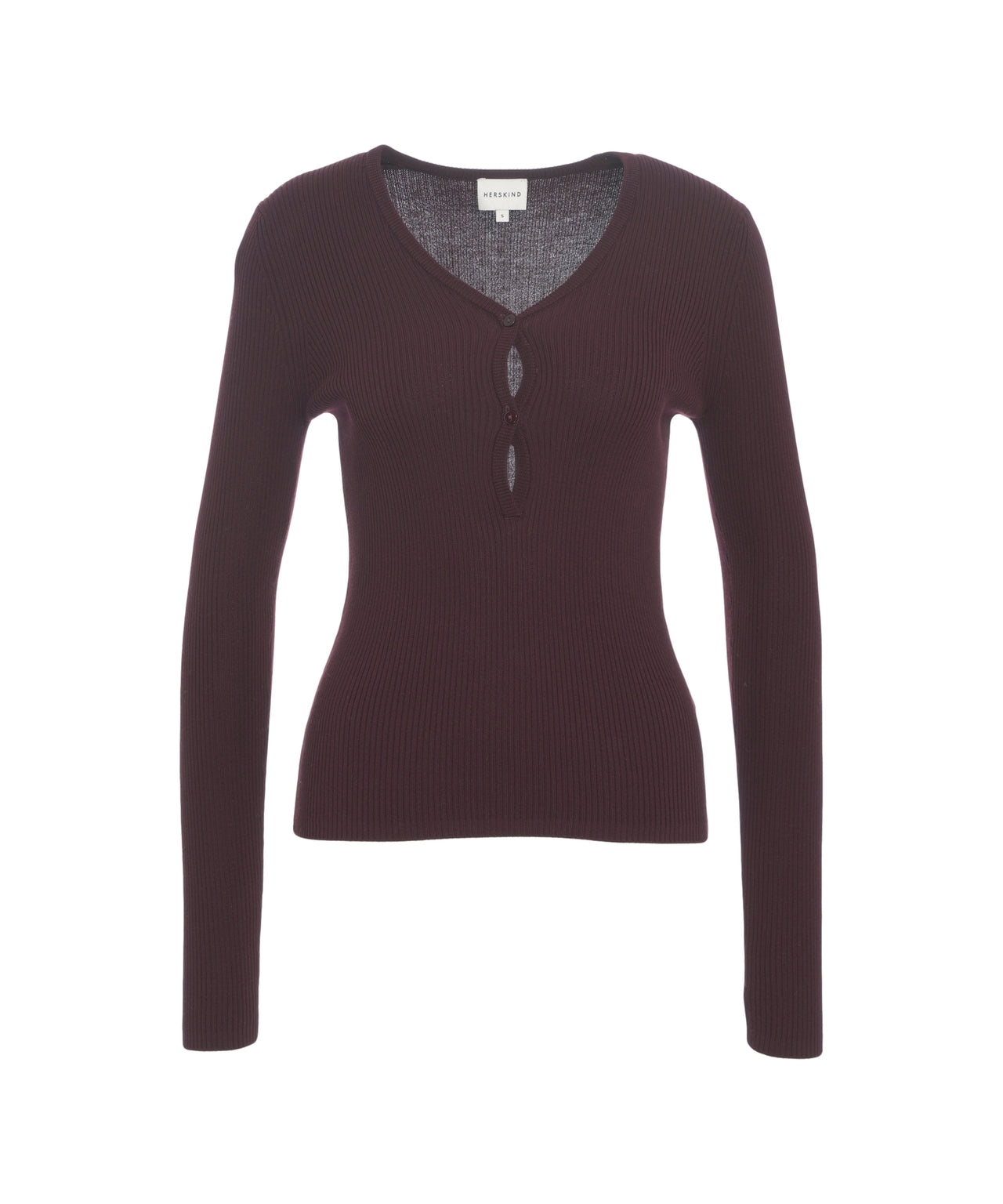 HERSKIND Oscar Ribbed Knit Sweater for Women