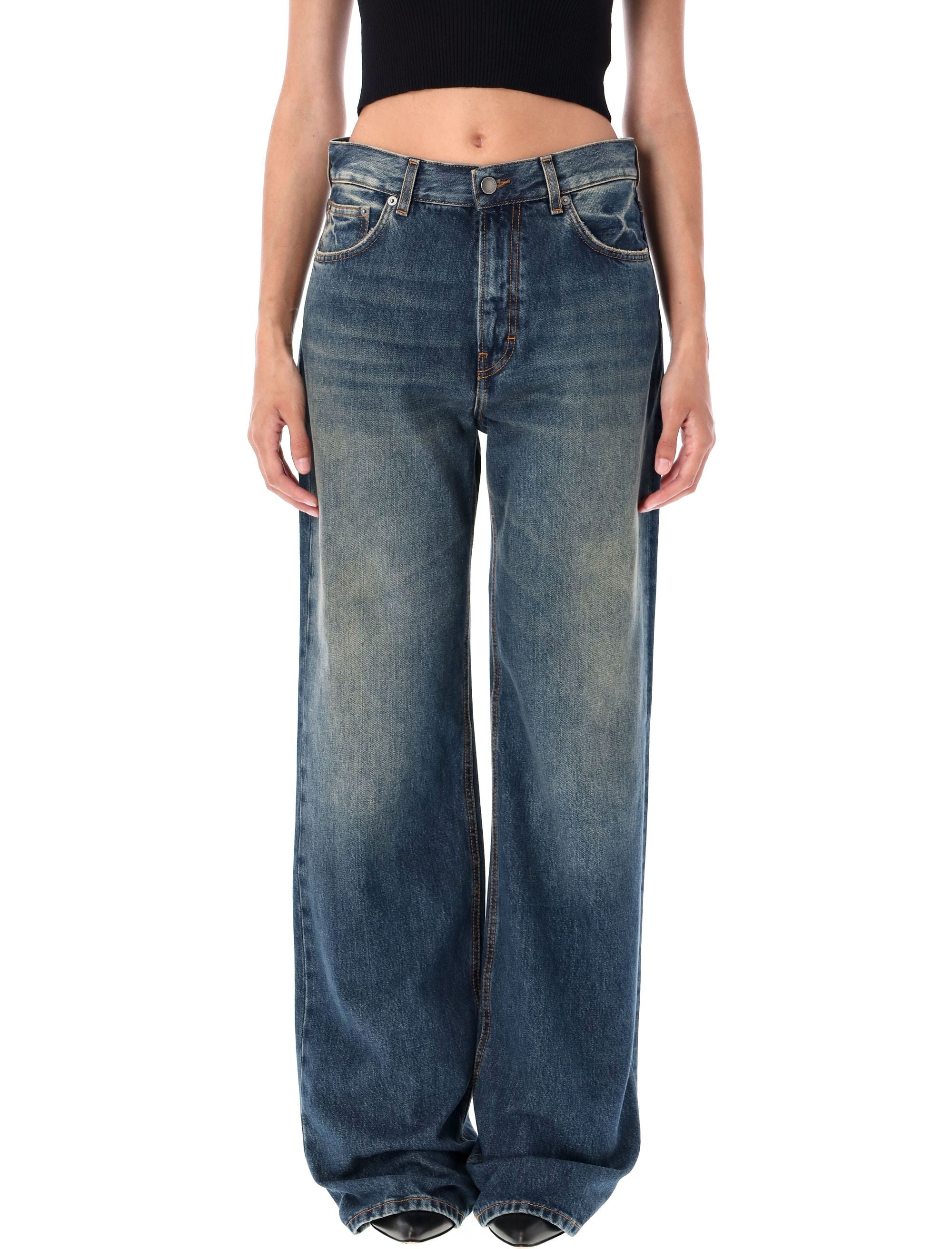 HAIKURE Mid-Rise Wide Leg Jeans - Size 27