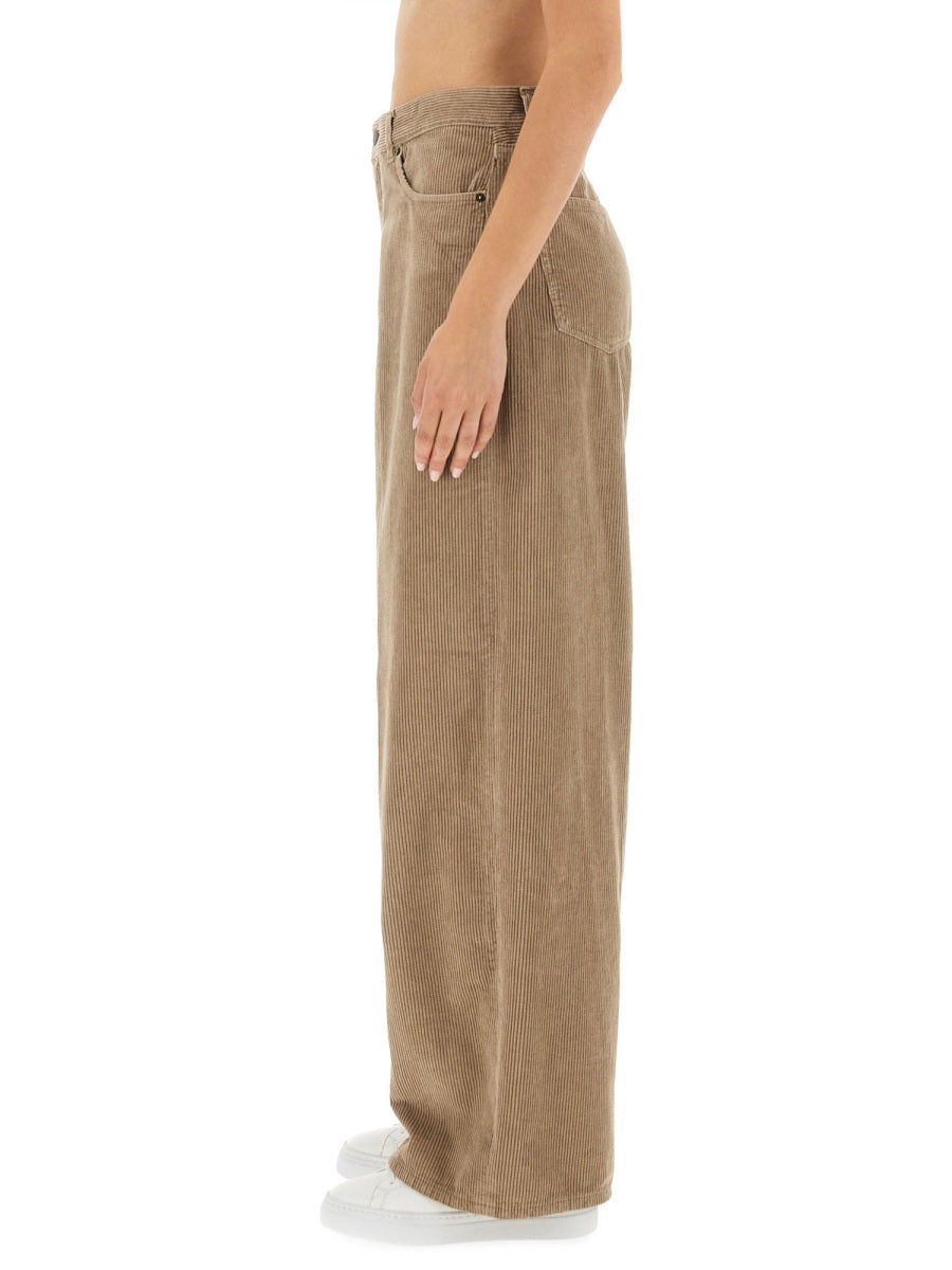HAIKURE Velvet Trousers with Five-Pocket Design for Women