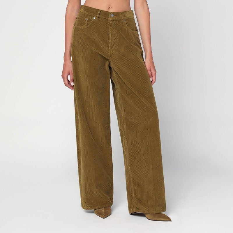HAIKURE Wide Corduroy Trousers for Women