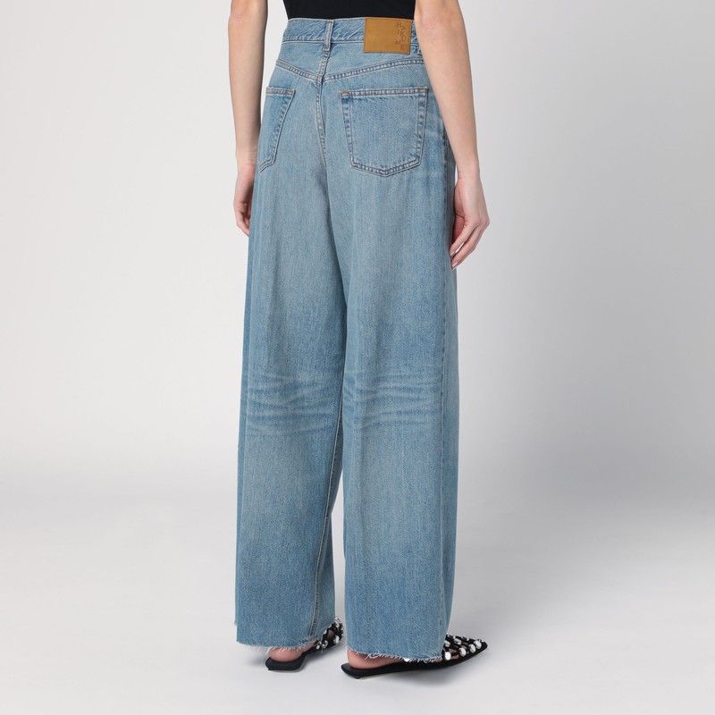 HAIKURE Wide Washed High-Waist Jeans