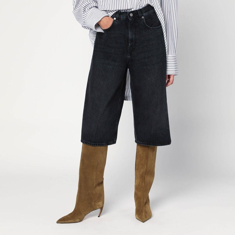 HAIKURE Wide Belle Denim Bermuda Shorts for Women