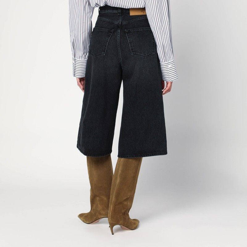 HAIKURE Wide Belle Denim Bermuda Shorts for Women