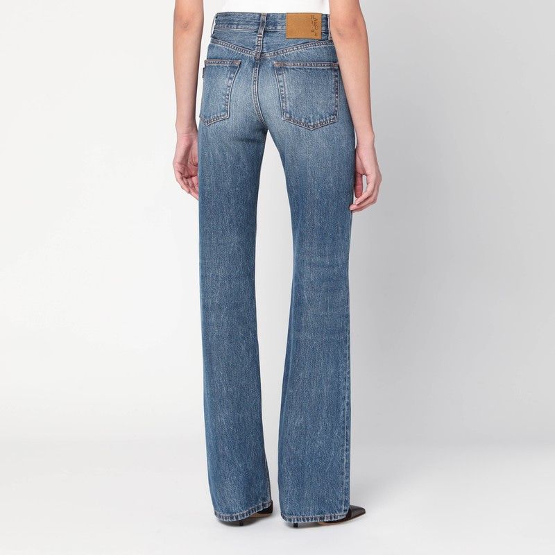 HAIKURE Washed-Effect Star Jeans