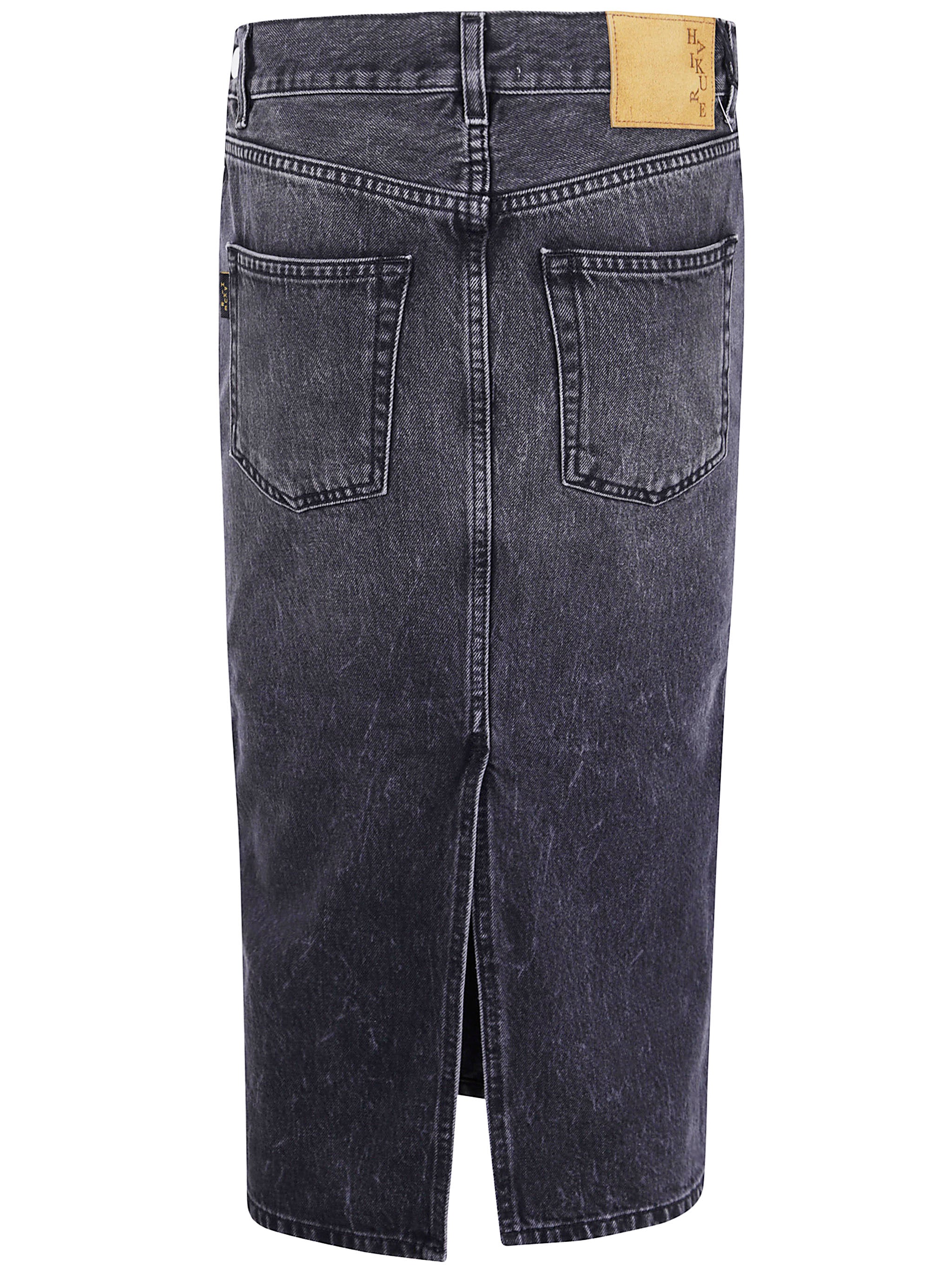 HAIKURE Authentic Denim Knee-Length Skirt