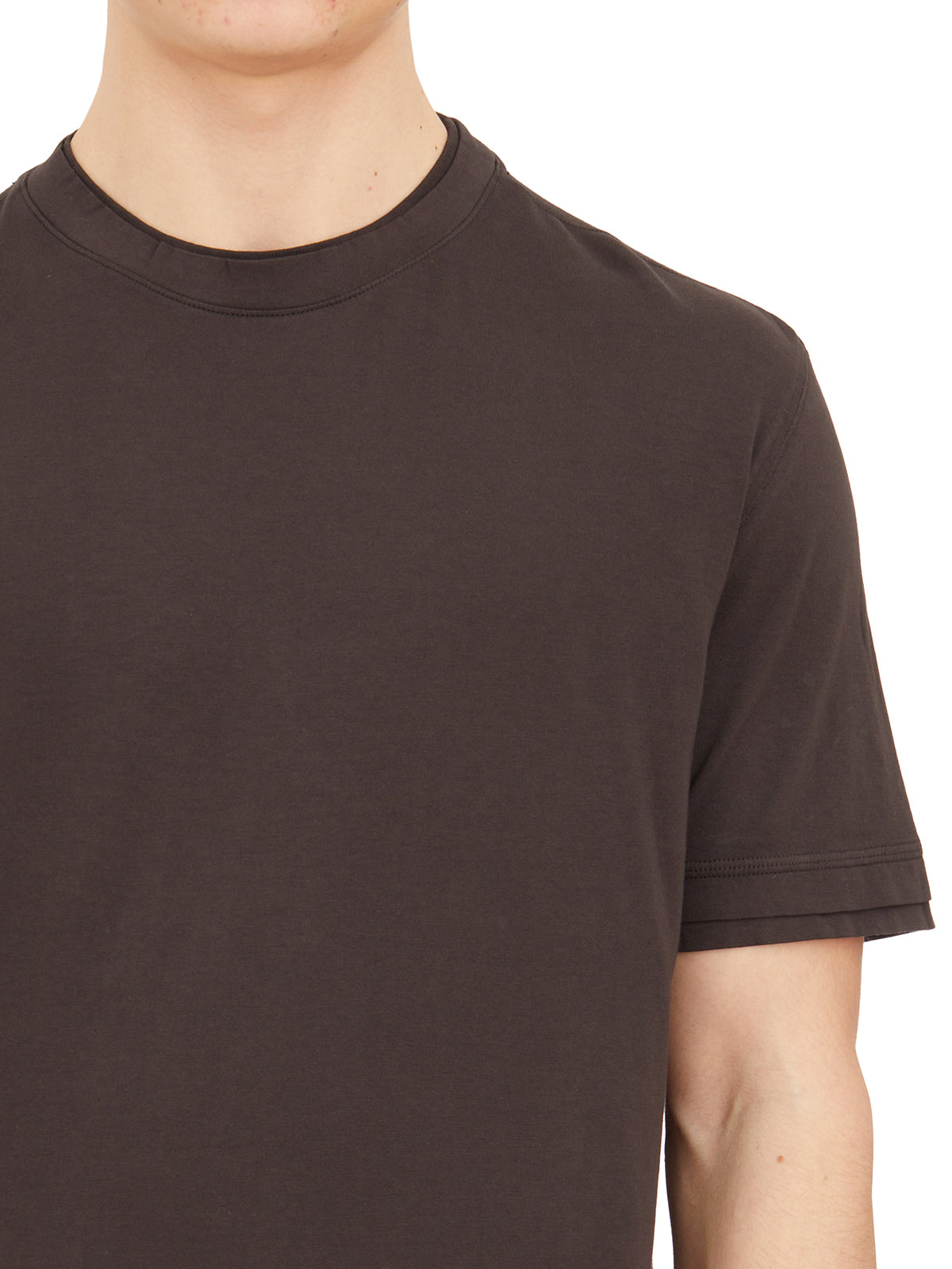 PAOLO PECORA Men's Roundneck Mini T-Shirt Size 48