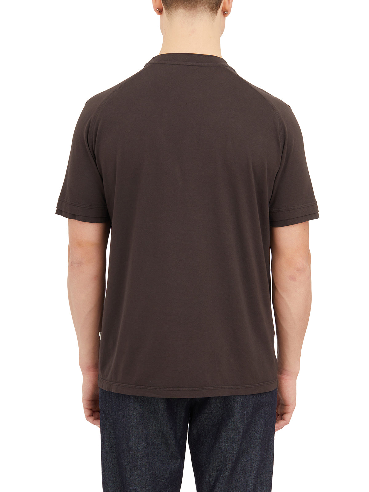 PAOLO PECORA Men's Roundneck Mini T-Shirt Size 48
