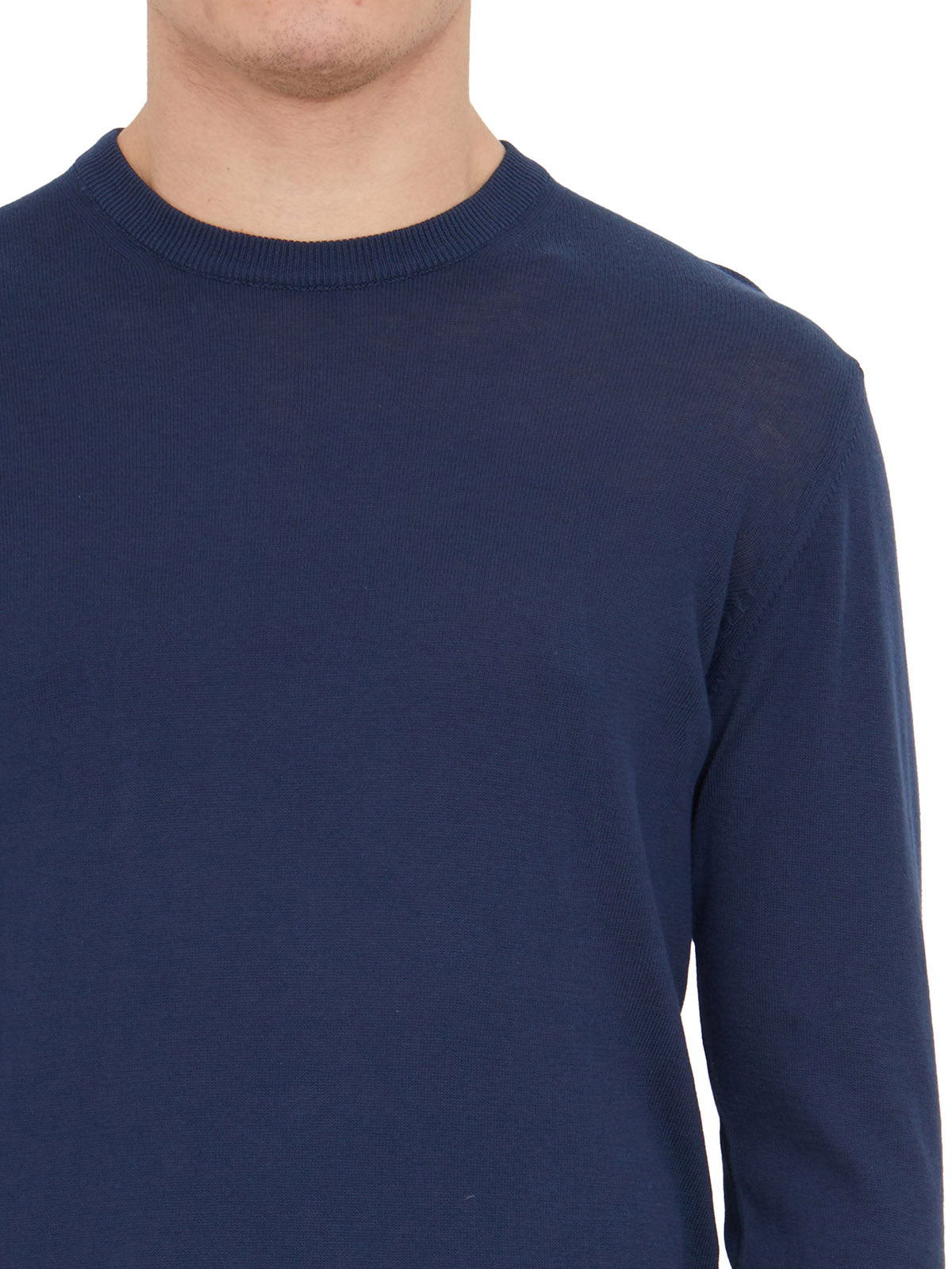 DANIELE ALESSANDRINI Classic Crew Neck T-Shirt for Men - Long Sleeve