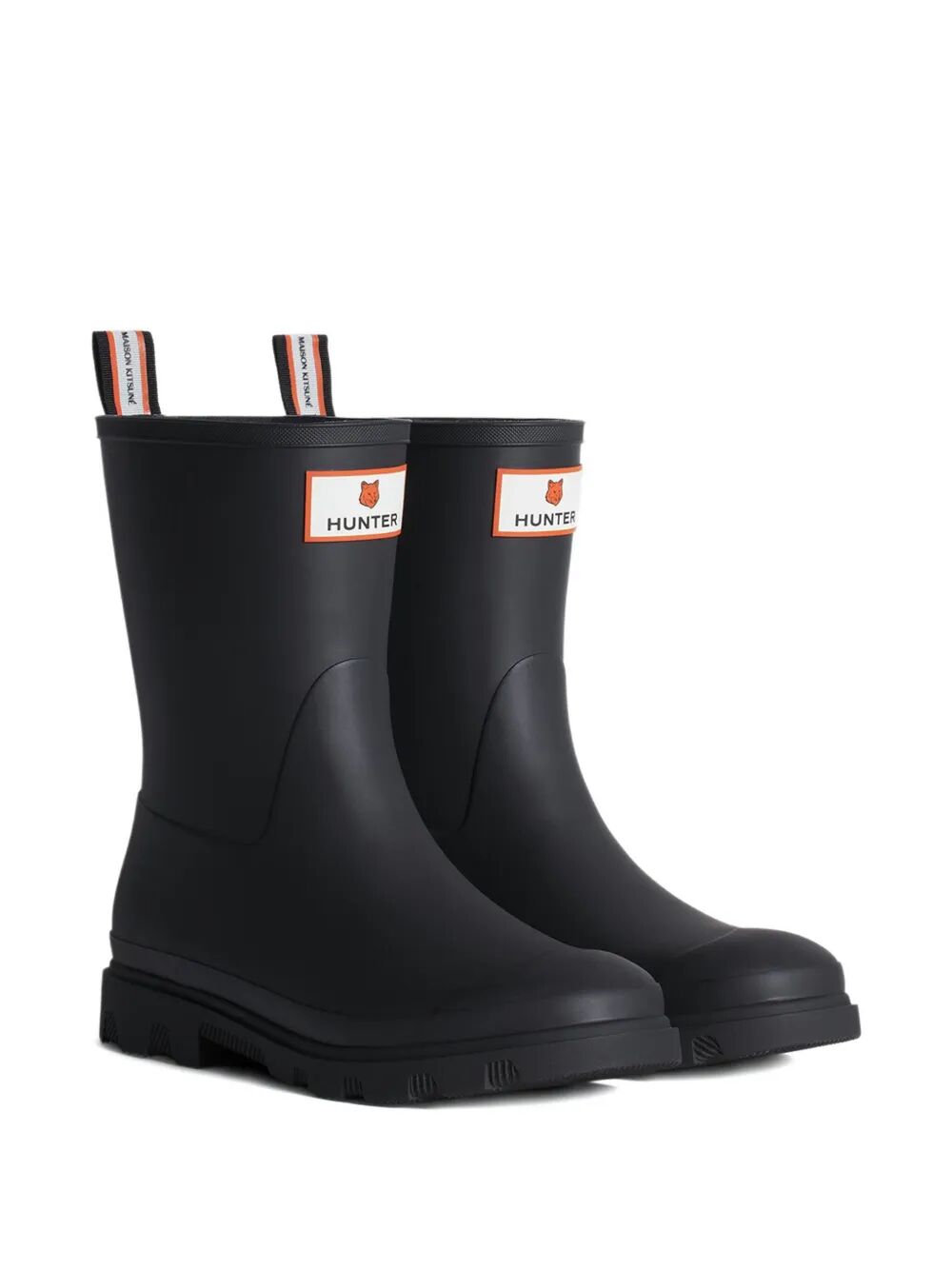 MAISON KITSUNÉ Unisex Downpour Waterproof Rubber Short Boots