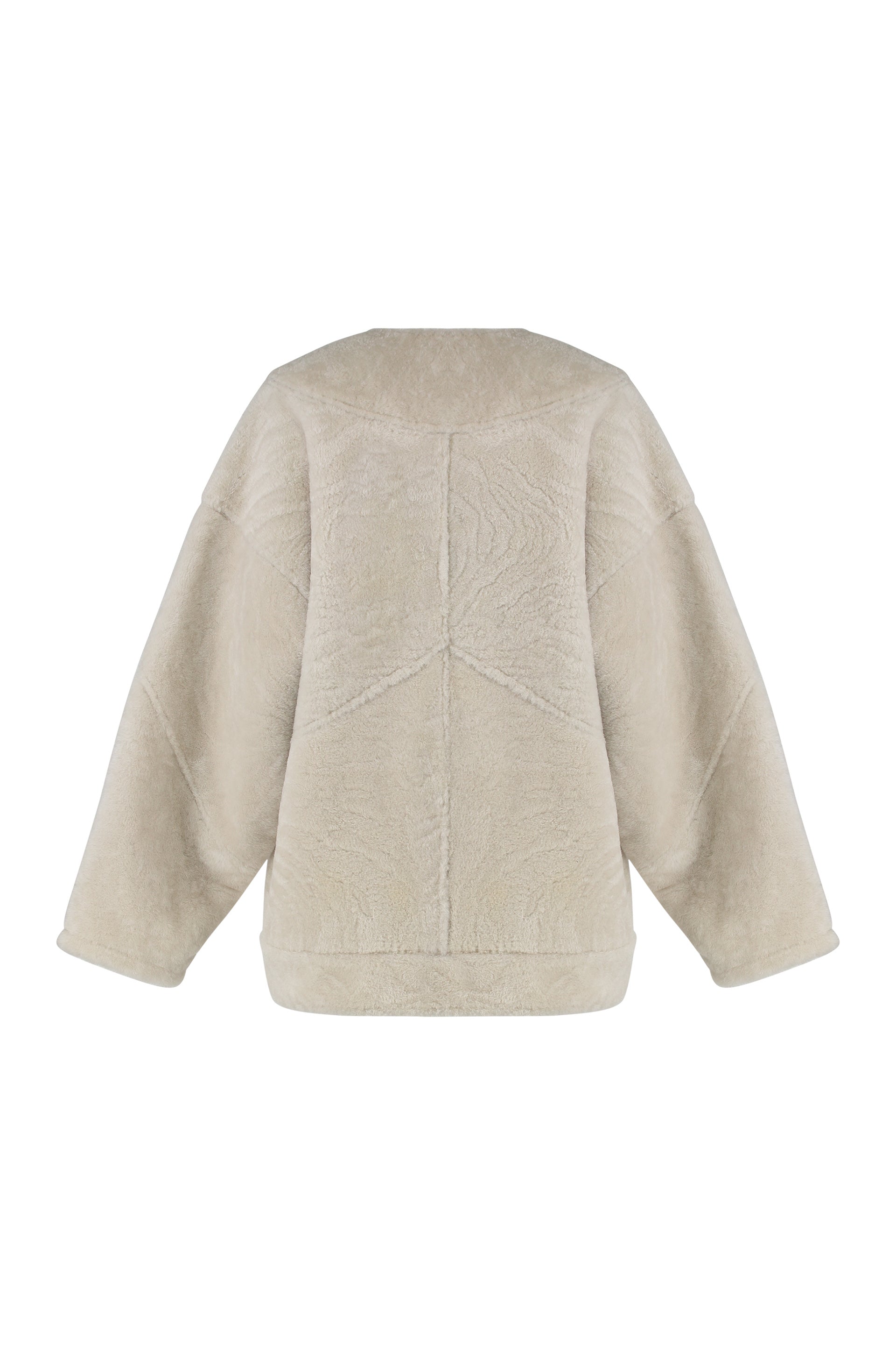 HALFBOY Women's Double-Breasted Sheepskin Jacket