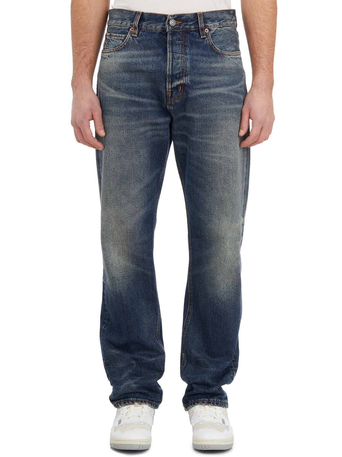 HAIKURE Regular Cut Men's Vintage Blue Jeans - Size 32