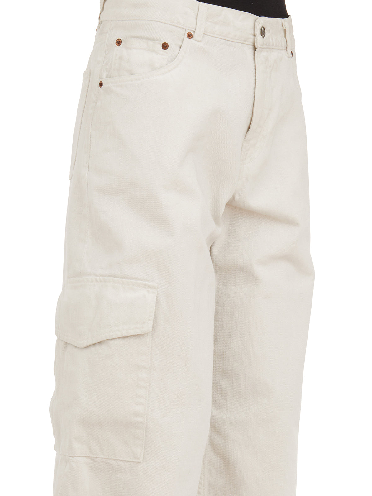 HAIKURE Wide Leg Cargo Jeans for Women - Size 25