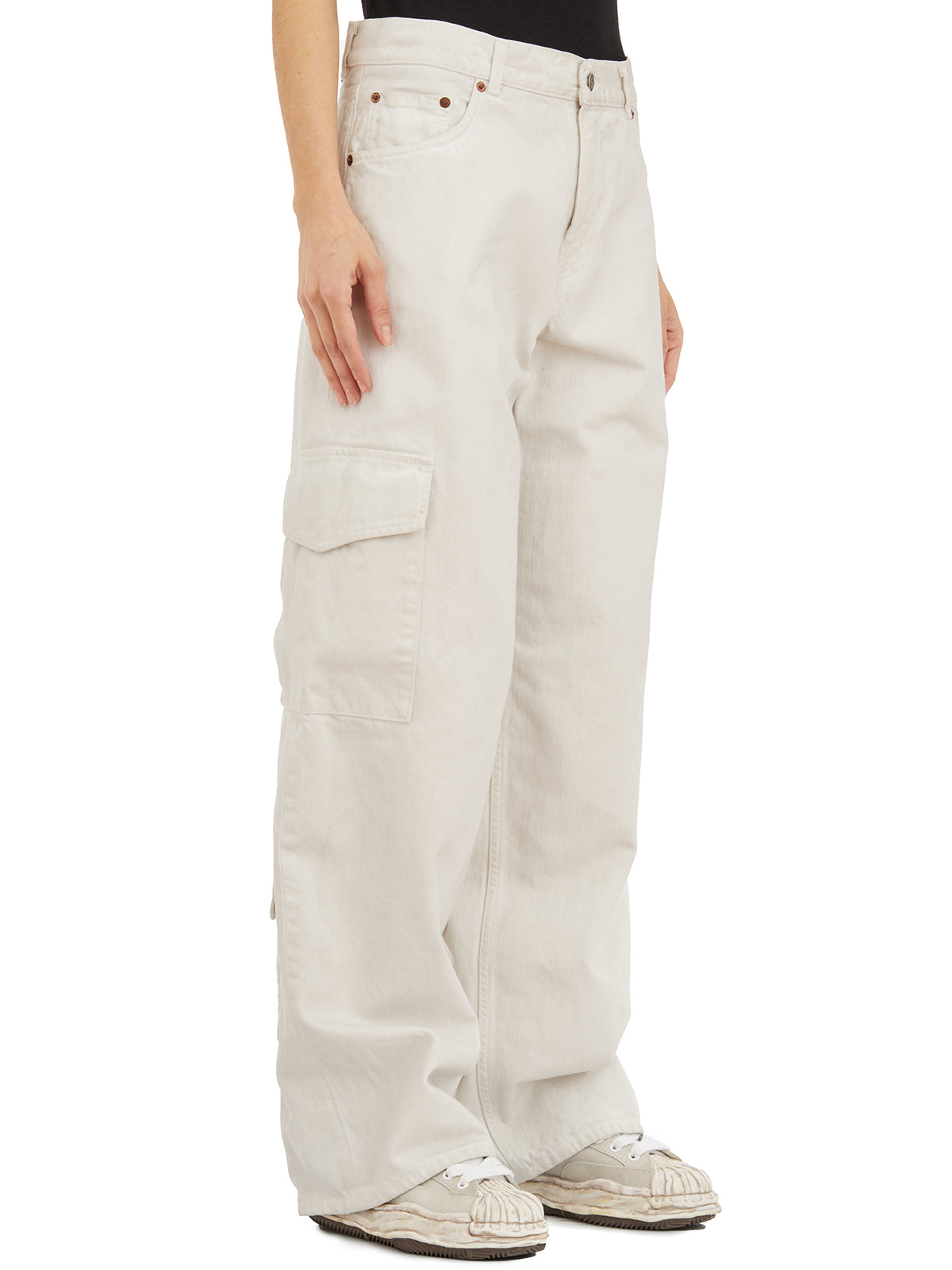 HAIKURE Wide Leg Cargo Jeans for Women - Size 25