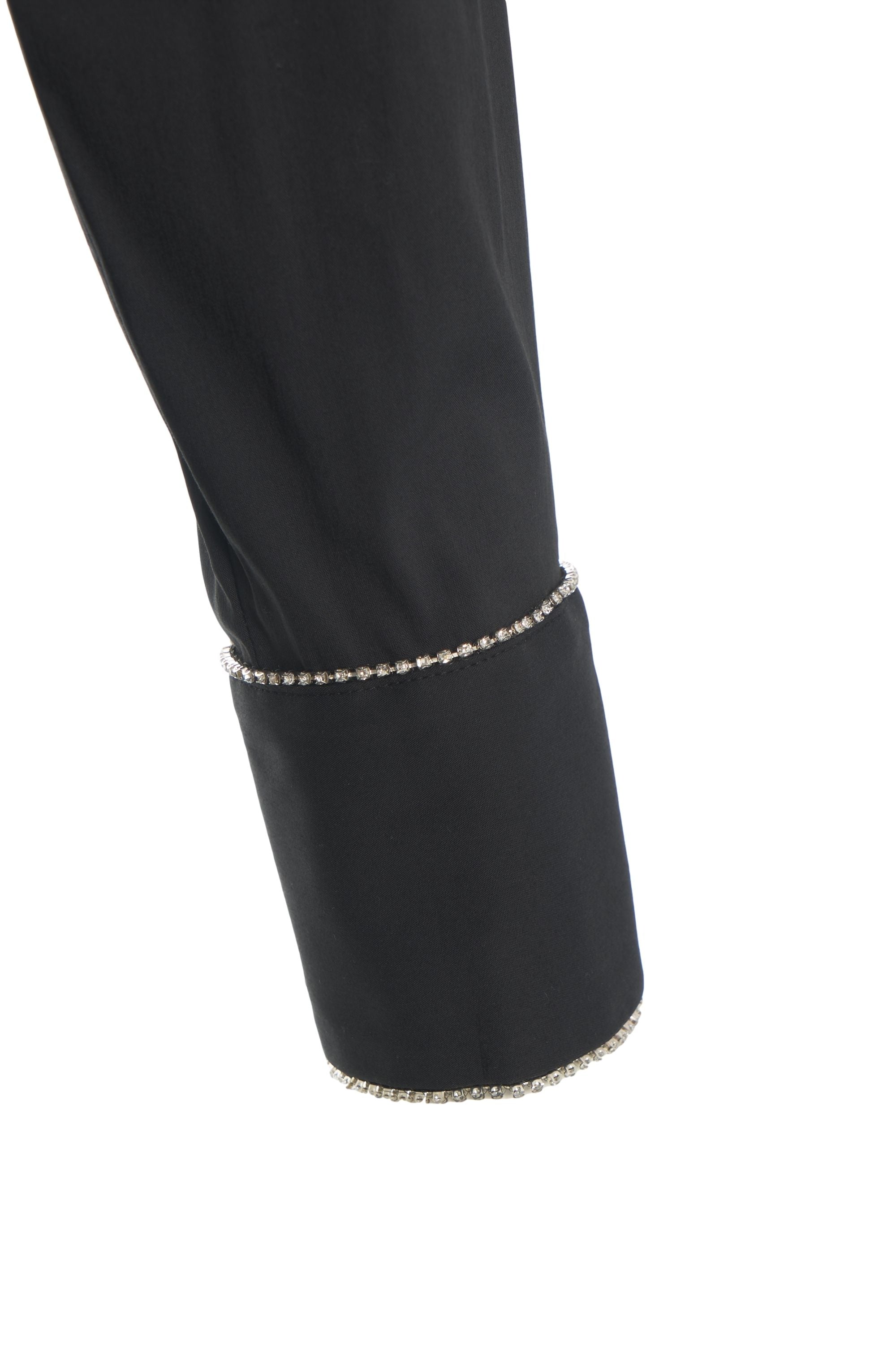 HIMON'S Elegant Blouse with Rhinestone Detail