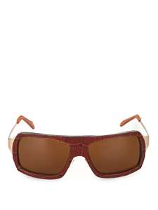 HISTOIRE DE VOIR Chic Metal and Leather Sunglasses - 04 Size