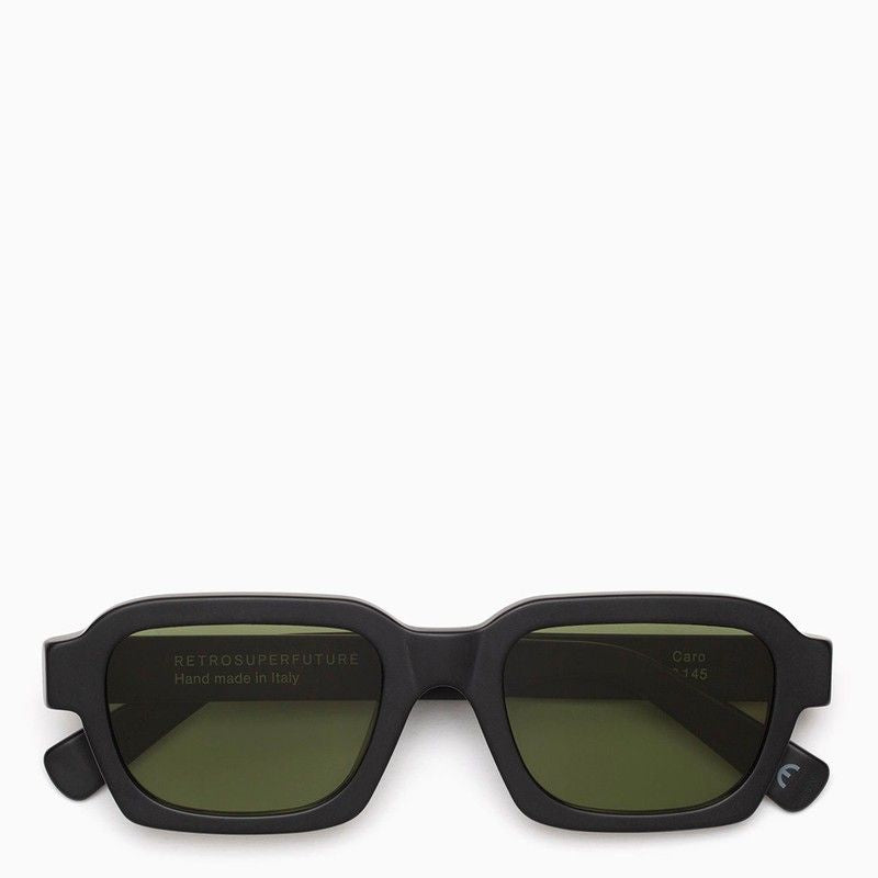 RETROSUPERFUTURE Squared Black Acetate Sunglasses
